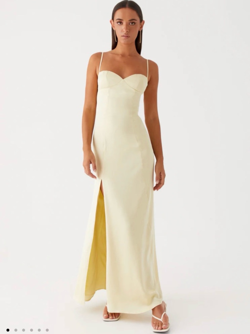Miss Bloom Maxi Dress - Lemon